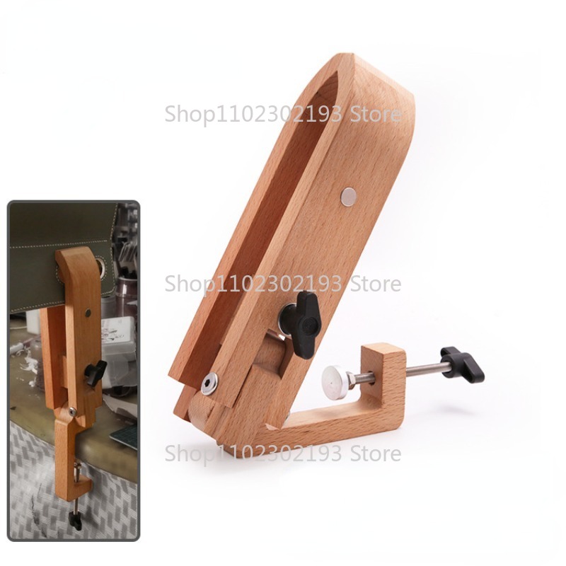 Bone Folder Tool - Opvouwbare houten klem Verstelbaar hout Leer