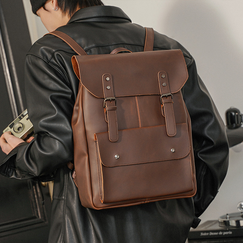 Vintage heren leren rugzak, bo - Leather Work Rucksack Mens recensie en prijs