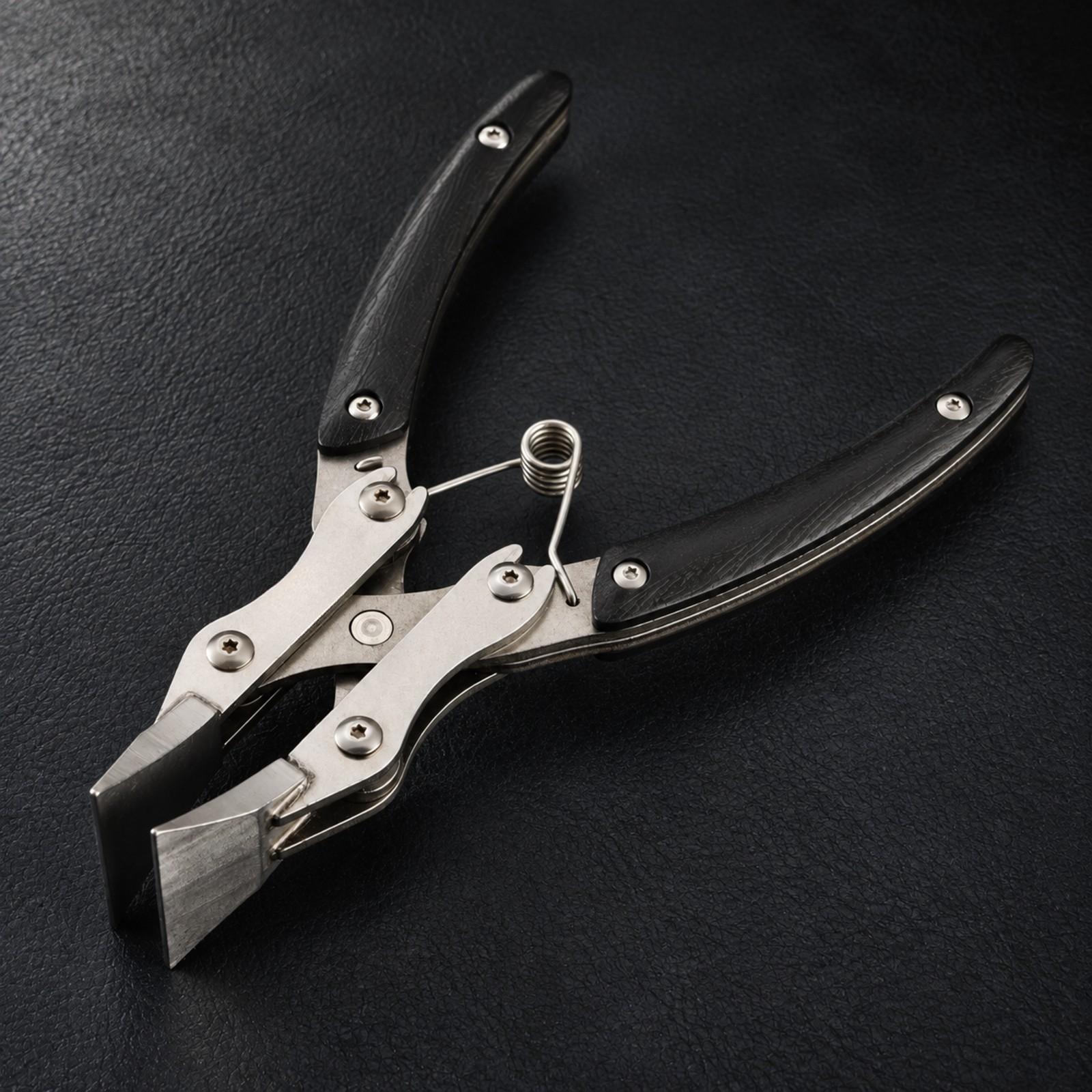 Professionele lederen randtang - Leatherwork Hand Press recensie en prijs