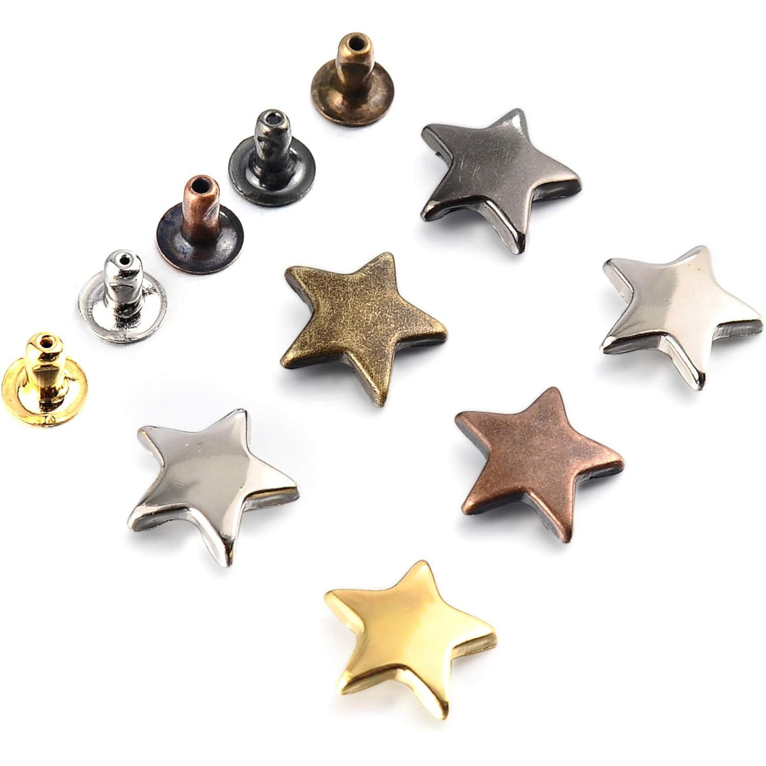 50/100 Sets Gunmetal stervormi - Rivet Setter Tool recensie en prijs