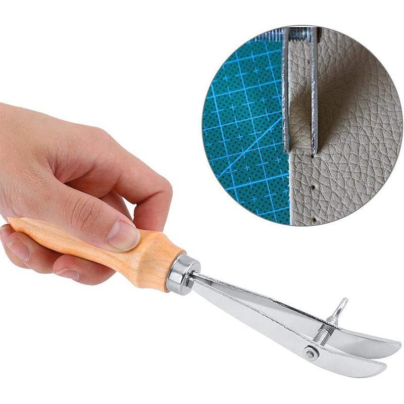 *Verstelbare lederen randgroef - Groover Stitching Tool recensie en prijs