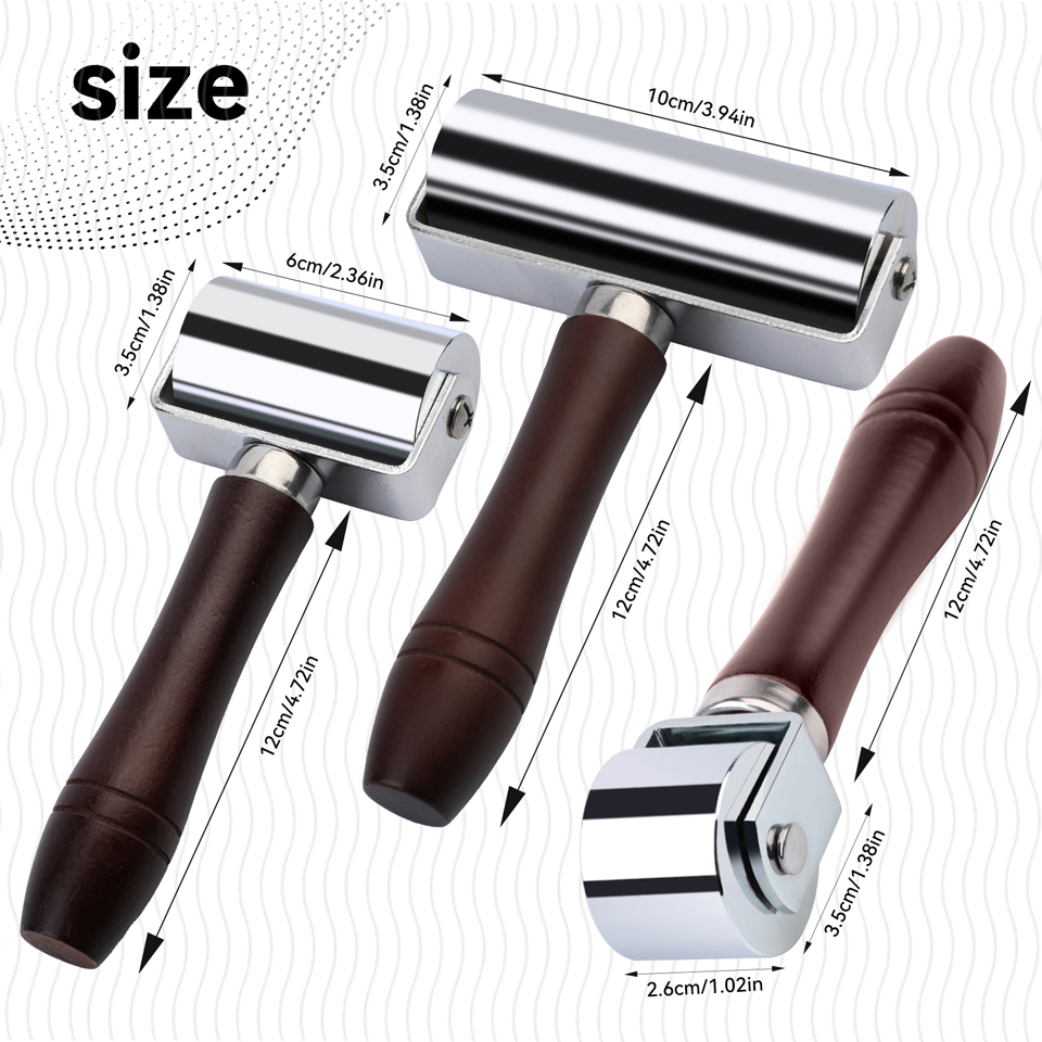 Lederen persrandroller met hou - Leatherwork Hand Press recensie en prijs