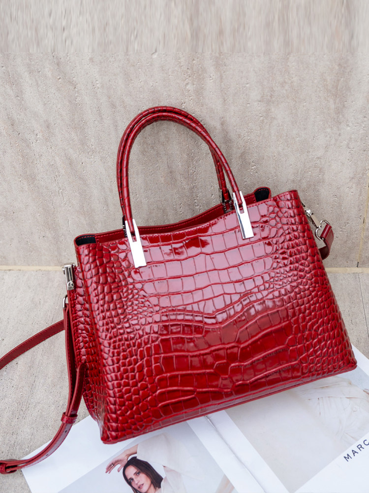 Aidrani dameshandtas met kroko - Leatherwork Designs recensie en prijs