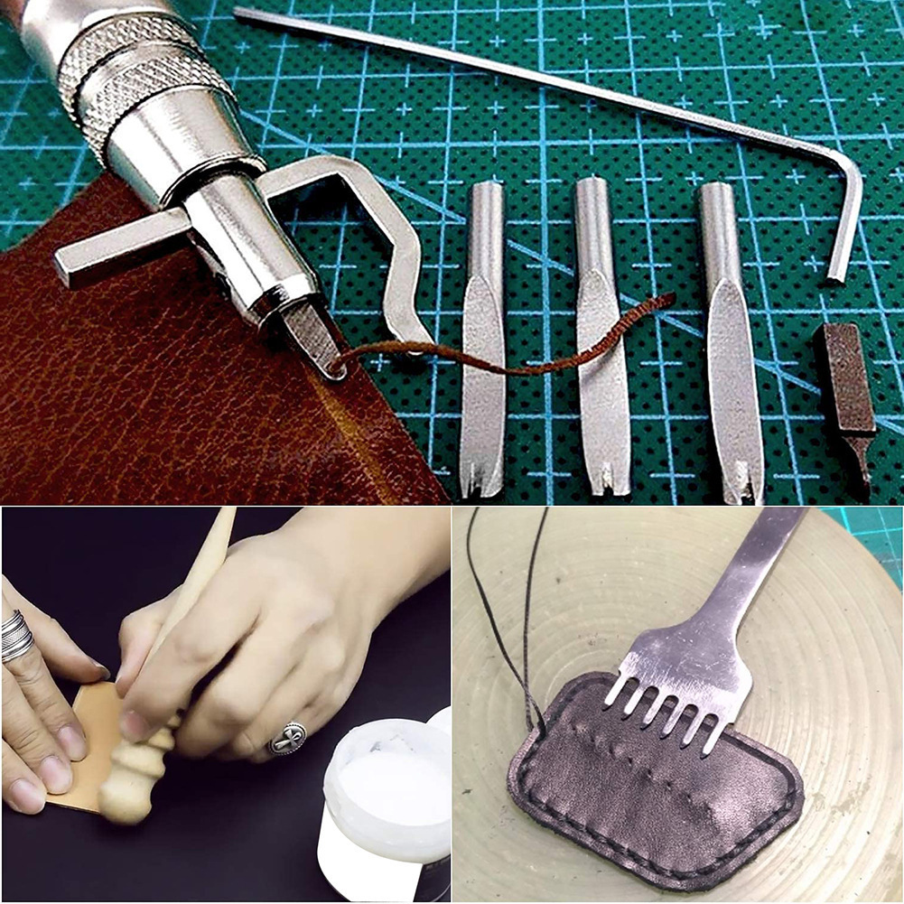 7-in-1 verstelbare lederbewerk - Groover Stitching Tool recensie en prijs