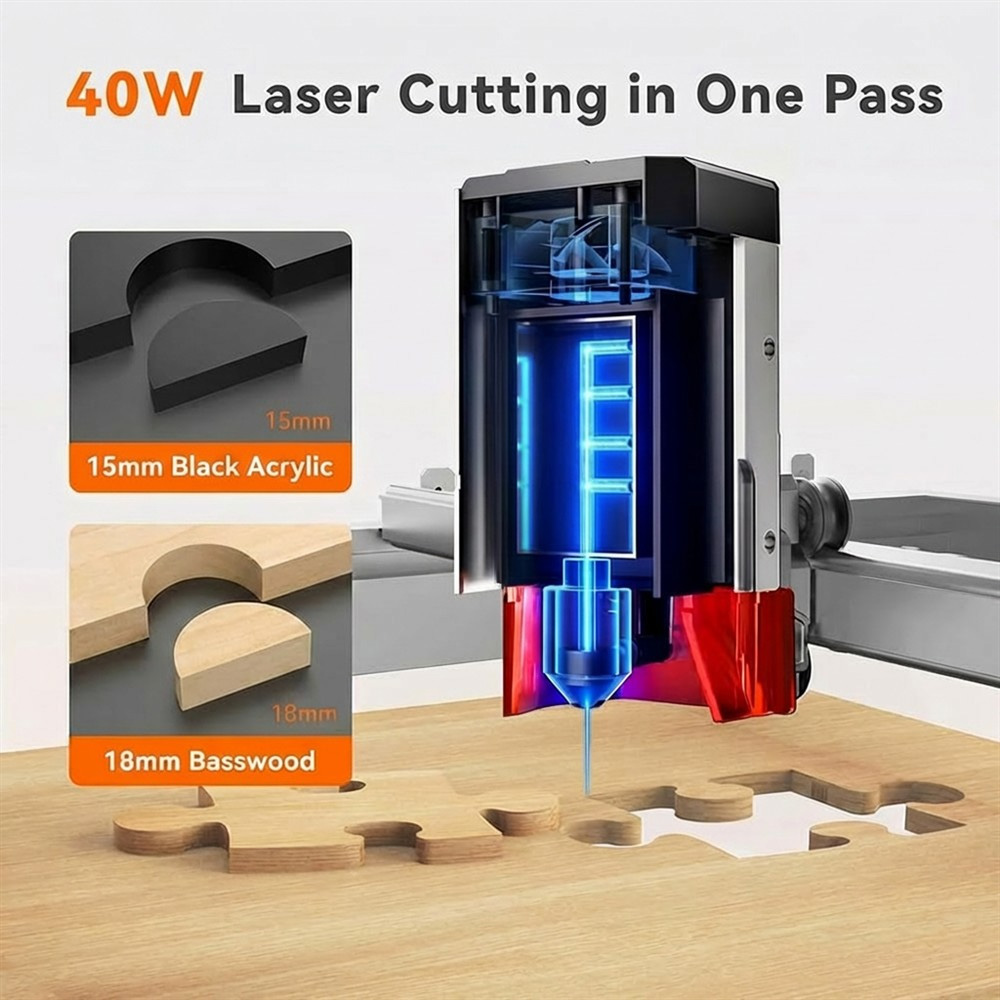 TOOCAA L2 40W AI Desktop Laser - Leatherwork Machine recensie en prijs