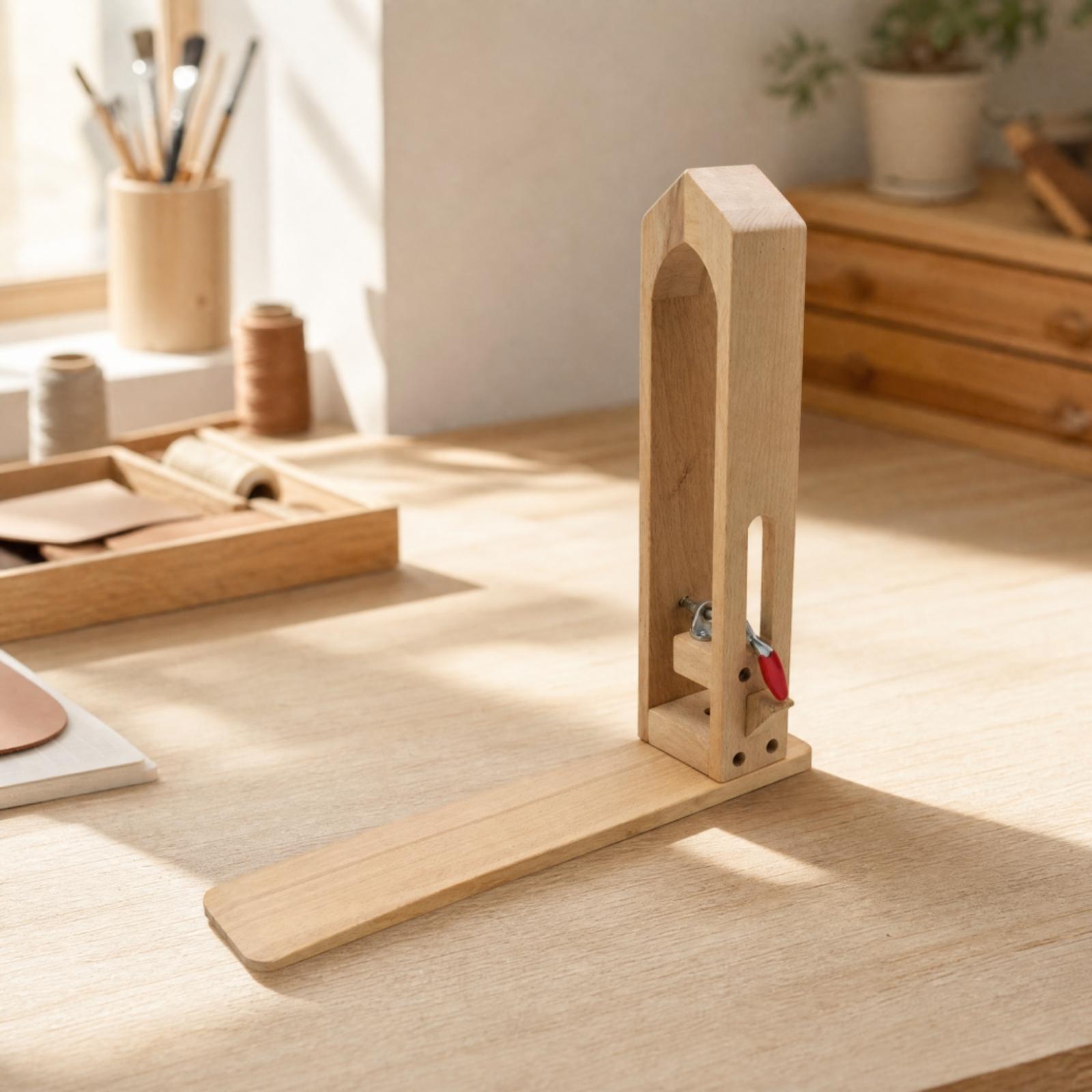 Leren handwerk naaiklem beuken - Leatherwork Hand Press recensie en prijs