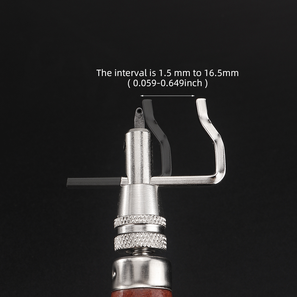 1 set verstelbare lederstiksel - Groover Stitching Tool recensie en prijs