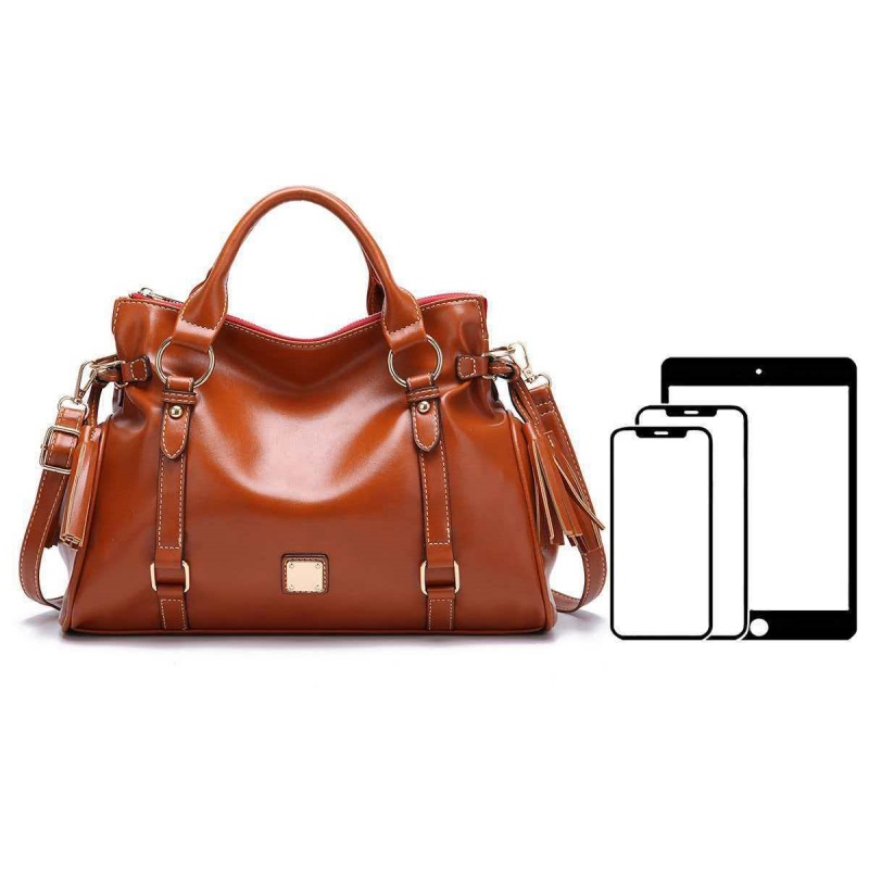 Retro zacht leer dames draagta - Leatherwork Designs recensie en prijs